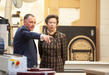 HRH Princess Anne visits Sound Leisure