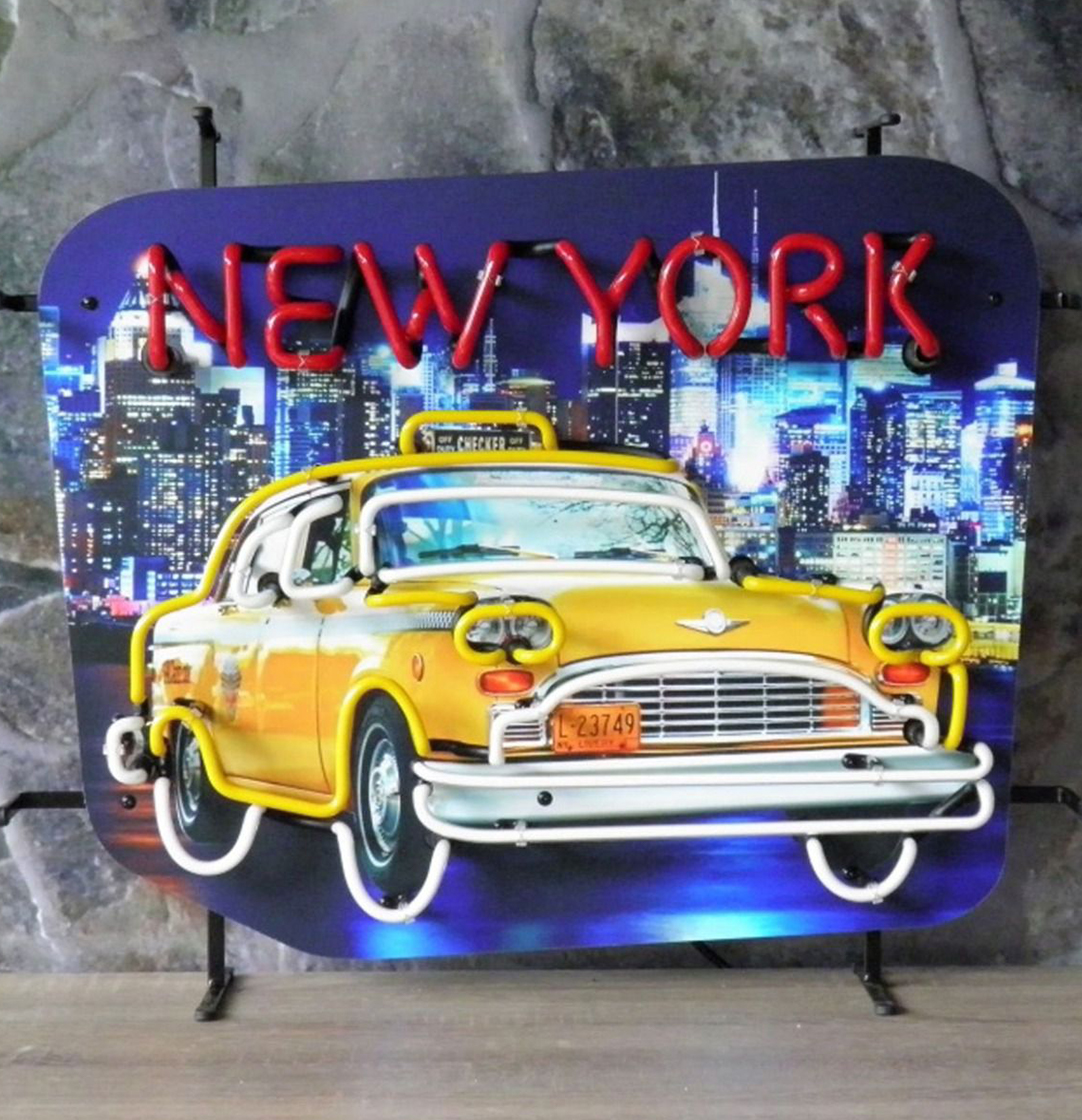 Neon Sign - New York Taxi 62 x 32cm
