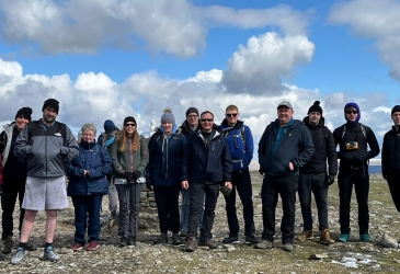 Team walk to Ingleborough