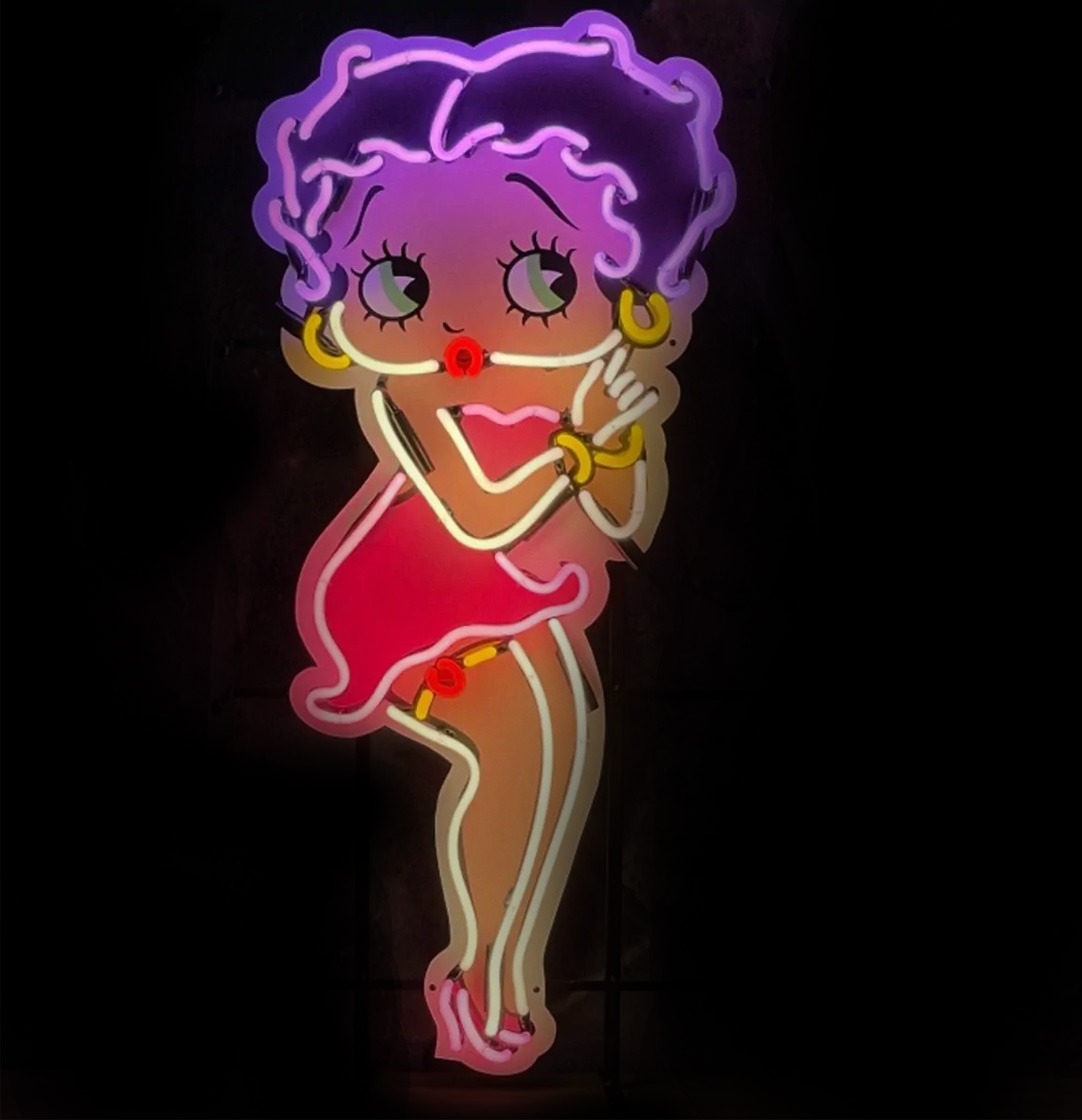 Neon Sign - Betty Boop 54cm x 106cm