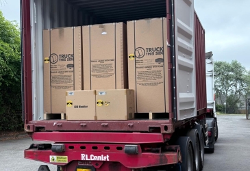 Another container of British-built jukeboxes headed for the U.S!